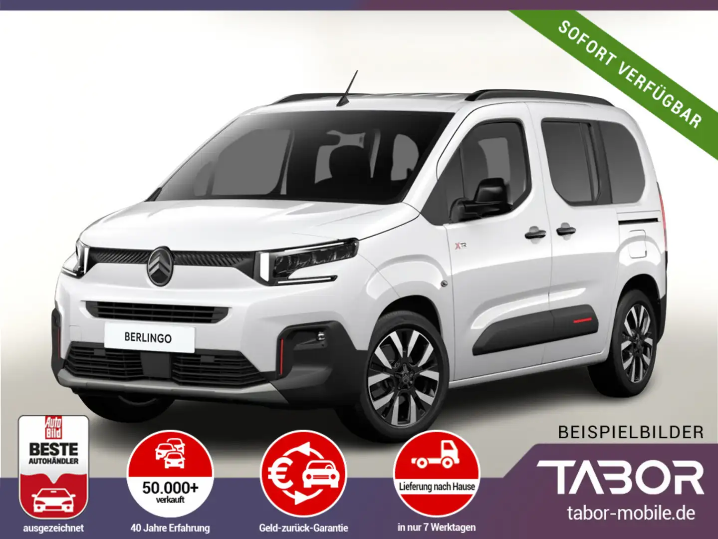 Citroen Berlingo 100 MAX 10"-HD Kam Keyl 2xSchiebe XTR Weiß - 1
