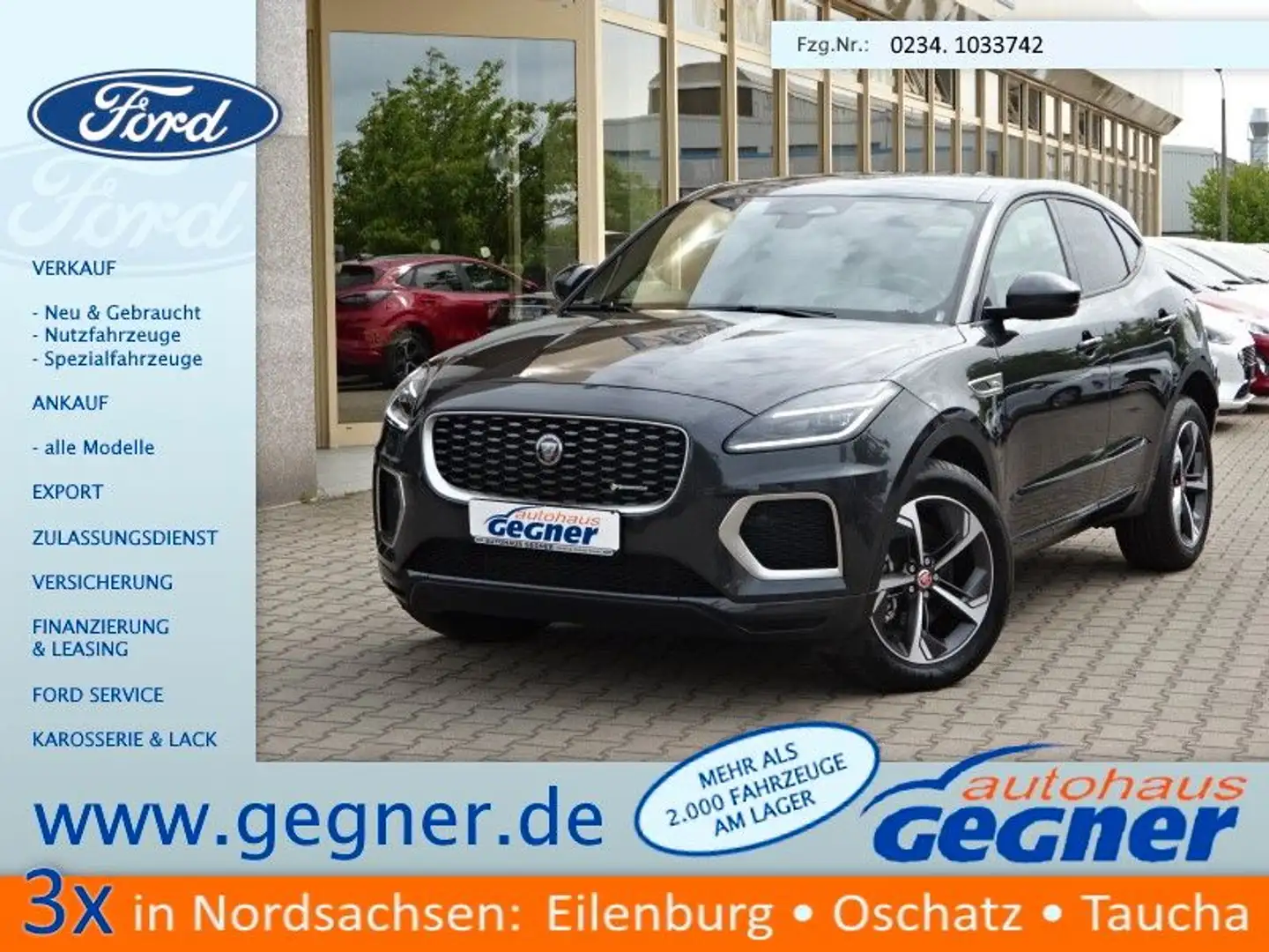 Jaguar E-Pace P300e R-DYNAMIC AWD Panorama Grau - 1