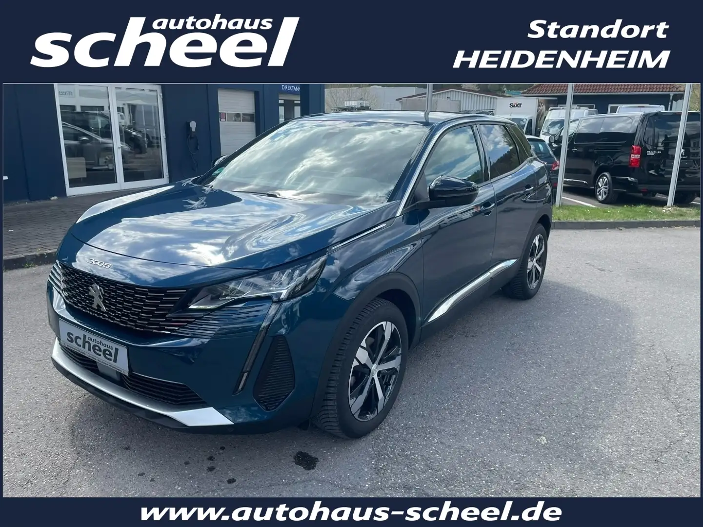 Peugeot 3008 1.2 PureTech 130 Allure Pack FLA SpurH LM Blau - 1