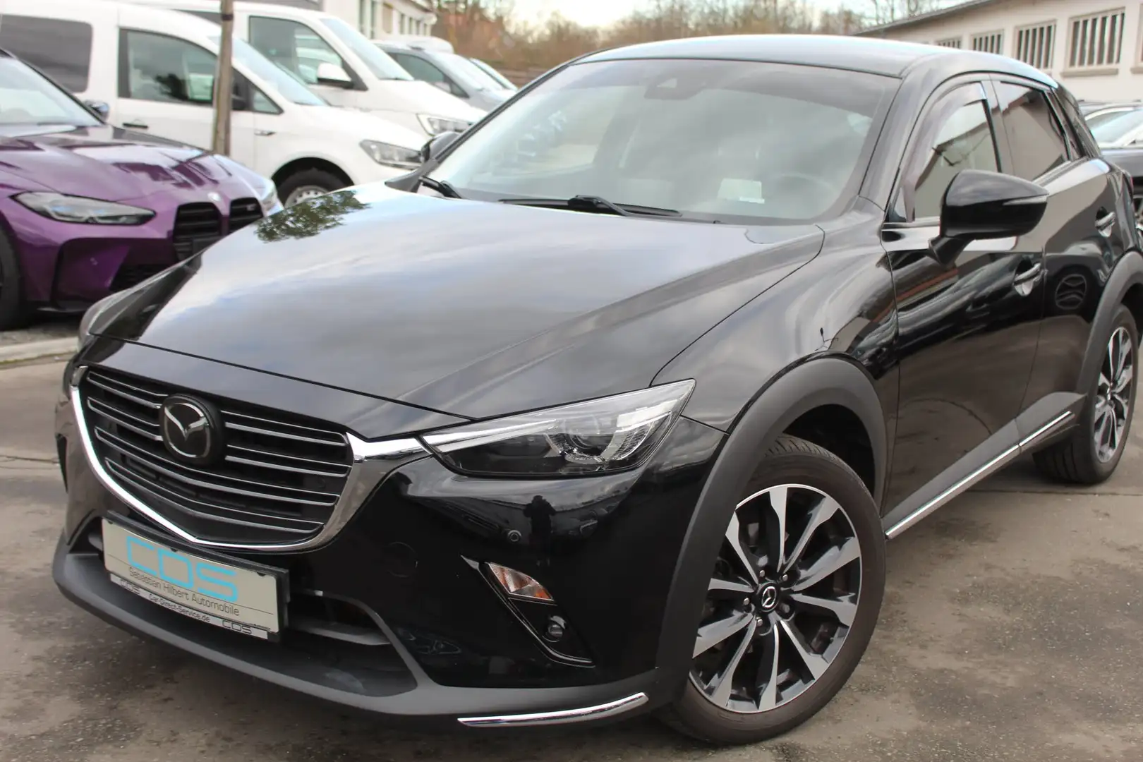 Mazda CX-3 Sports-Line 2.0 Aut. +RFK+NAVI+T-Leder+AHK+LED+ Schwarz - 1