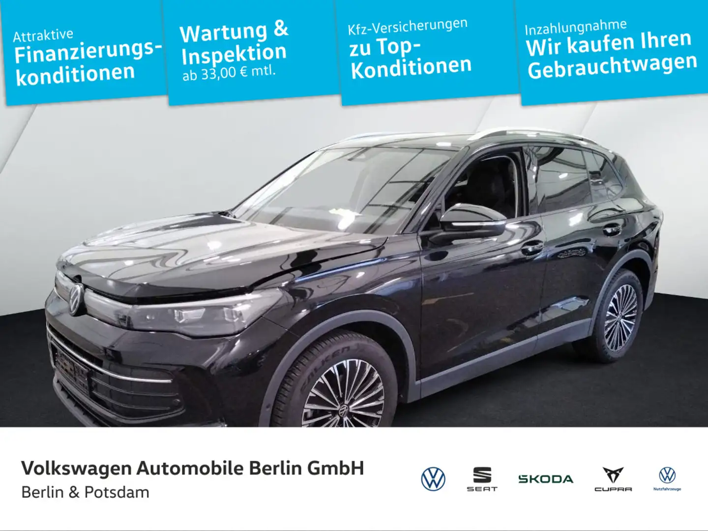 Volkswagen Tiguan 1.5 eTSI Life AHK Kamera LED Navi ACC Schwarz - 1
