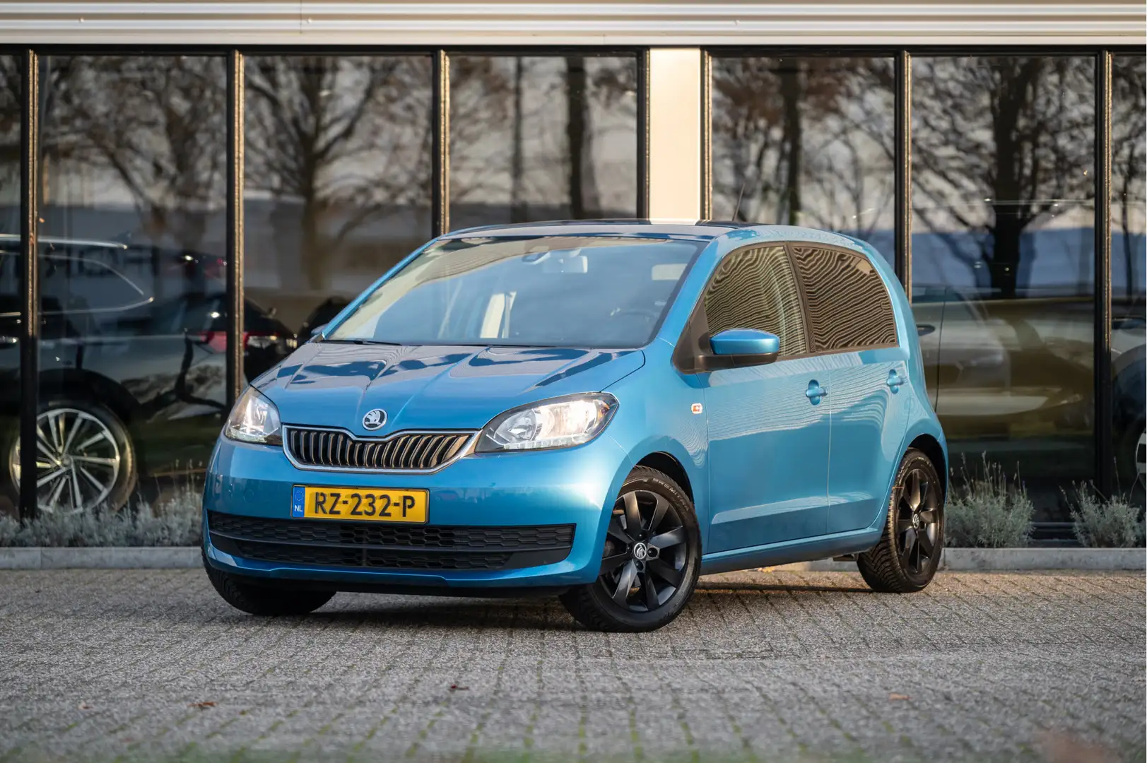 Skoda Citigo 1.0 Greentech Ambition | Allseason | Airco | Cruis Blauw - 1