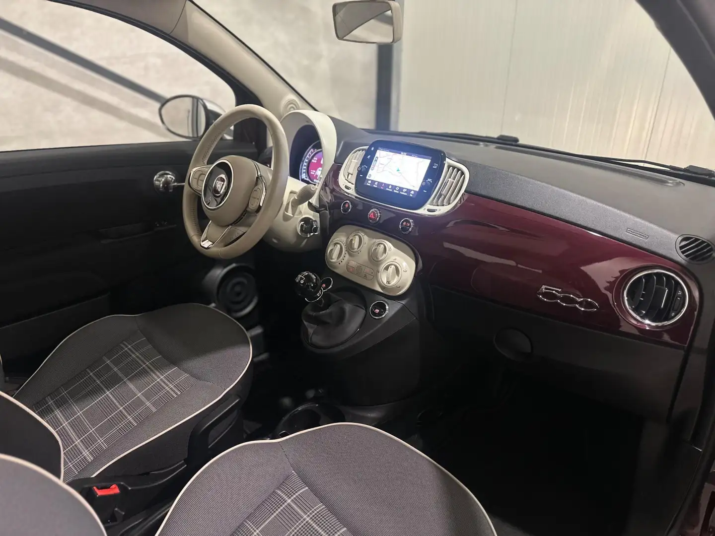 Fiat 500 1.2 Mirror PANO|NAVI|CRUISE CONTROLE|VOLLE UITV|16 Rouge - 2