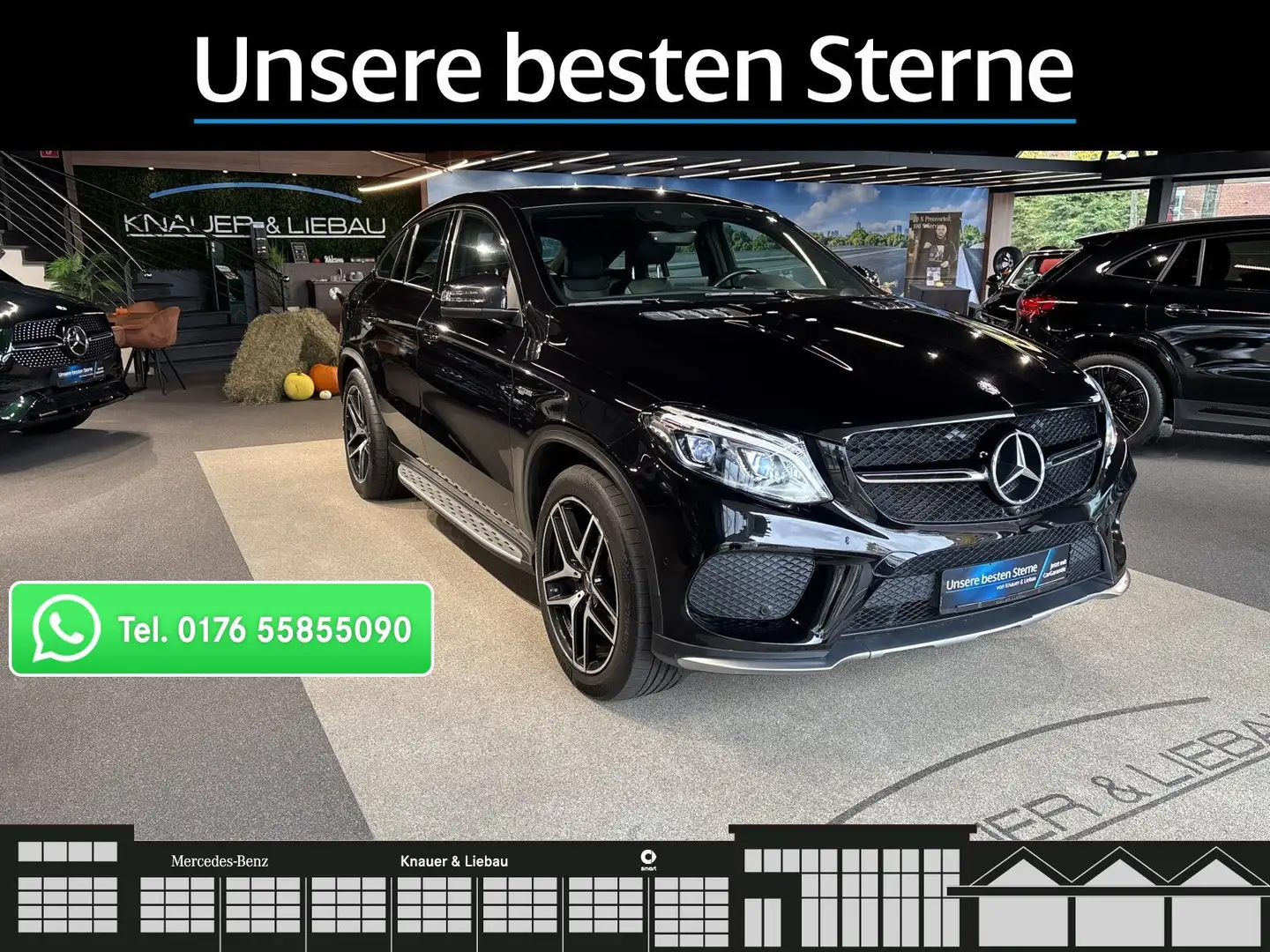 Mercedes-Benz GLE 43 AMG Mercedes-AMG GLE 43 4M Cp AHK*Airmatic*H&K*360°* Schwarz - 1