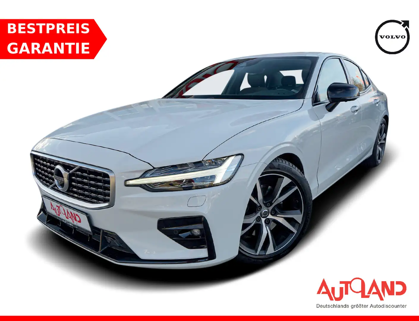 Volvo S60 2.0 R Design LED Navi 360° Keyless-Go Leder Weiß - 1