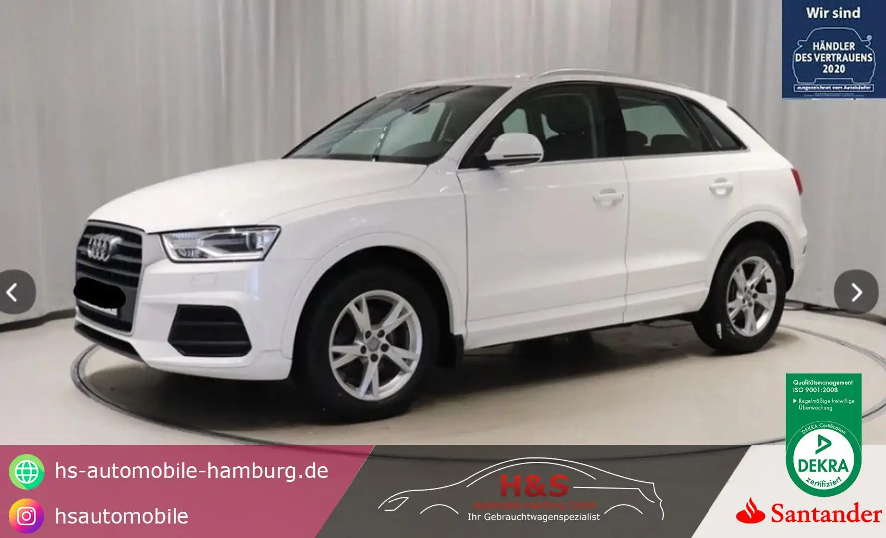 Audi Q3 sport quattro AHK*QUATTRO*SITZHEIZUNG*TEMPO Weiß - 1