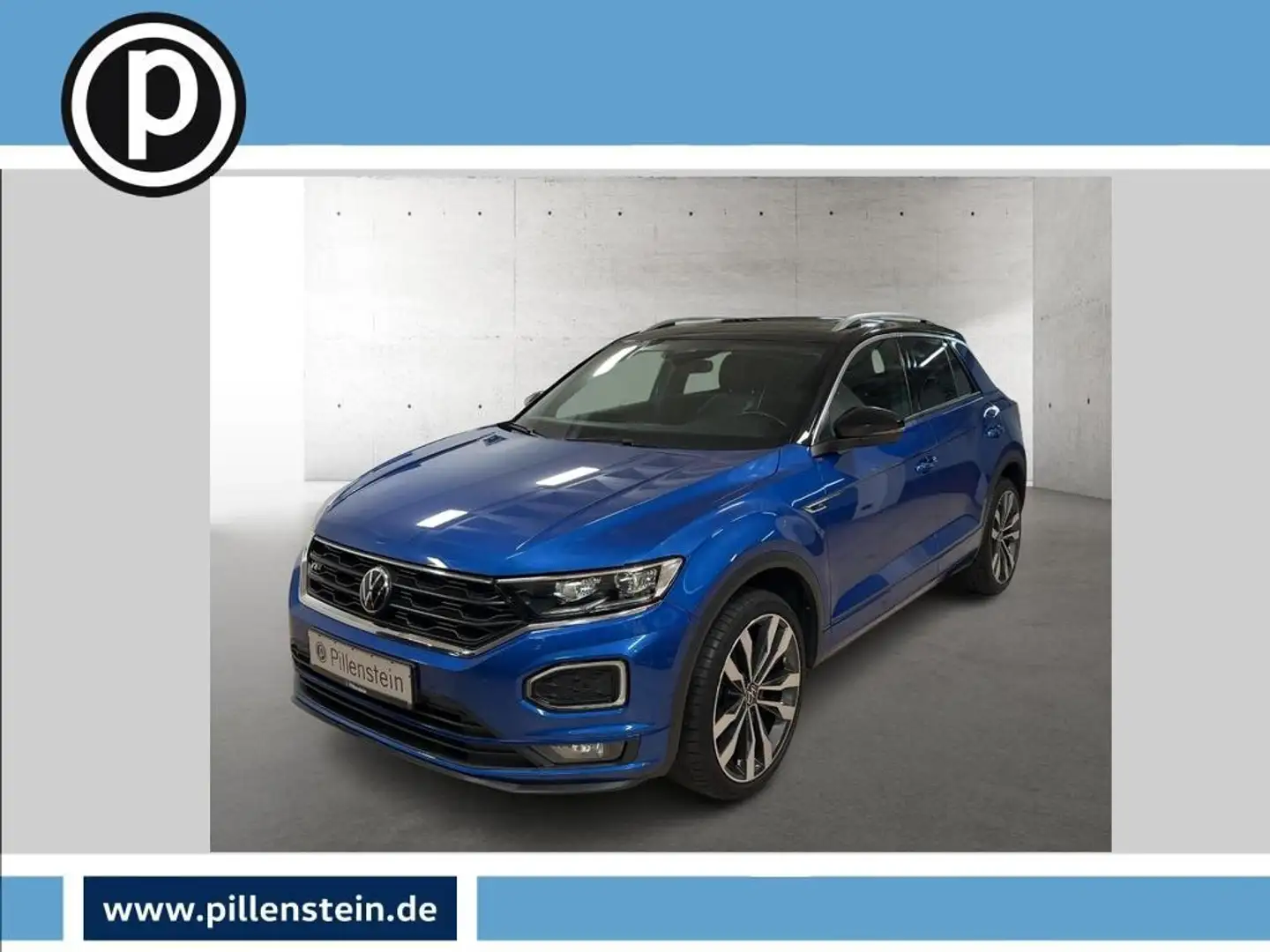 Volkswagen T-Roc R-LINE 2.0 TDI DSG PANO NAVI ACC SITZH. Blau - 1
