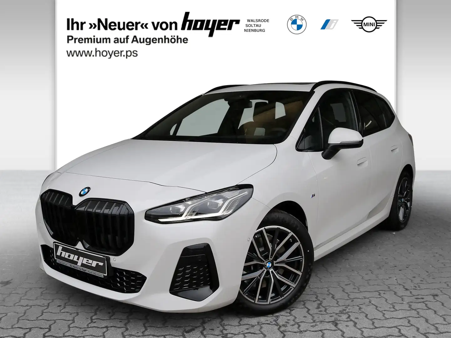BMW 223 i Active Tourer M Sportpaket AHK Pano HUD Weiß - 2