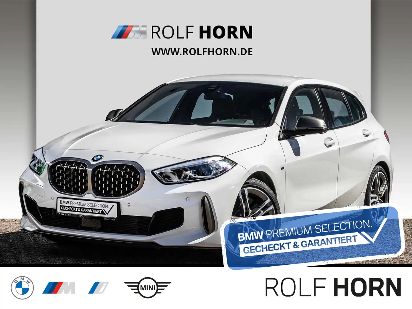 BMW 135 M135i xDrive HiFi Navi Lenkradhzg PDC LED Sitzhz Weiß - 1