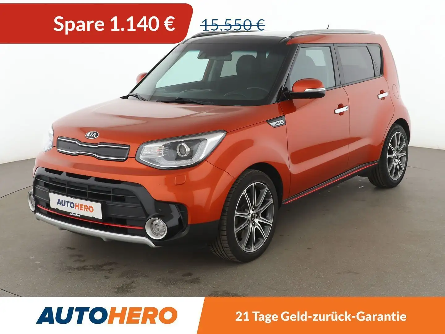Kia Soul 1.6 TGDI Turbo Aut.*NAVI*CAM*SHZ*LHZ*TEMPO*ALU* Orange - 1
