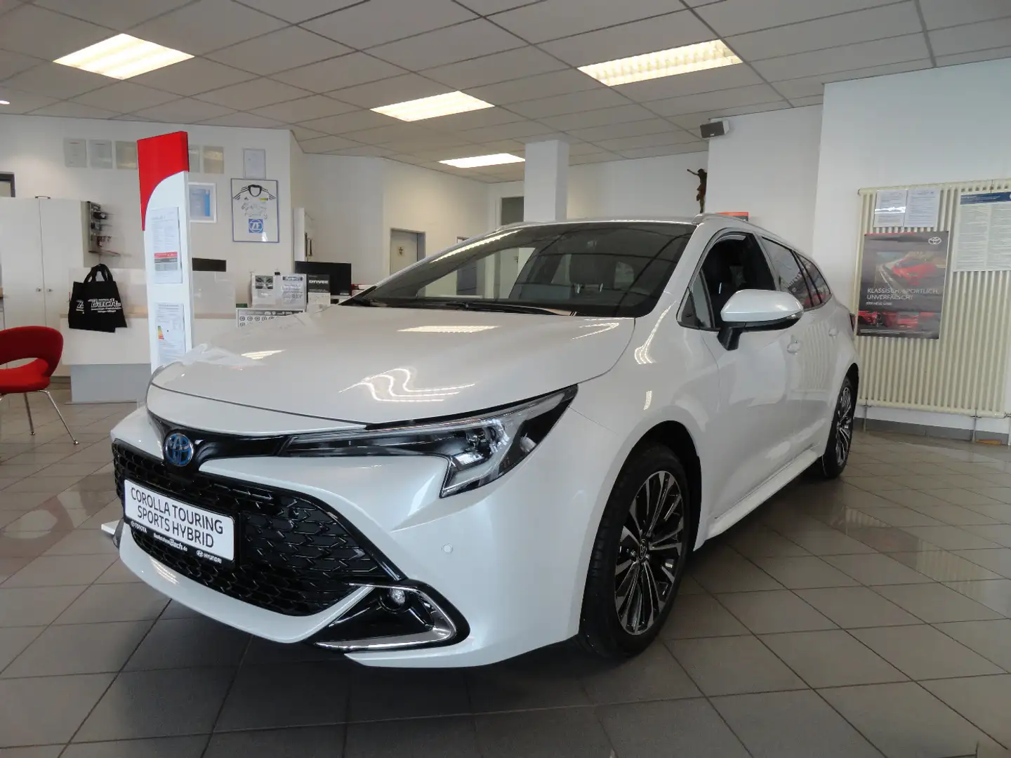 Toyota Corolla 2.0 l Hybrid TS. Teamplayer ACC+LED+Navi Weiß - 2