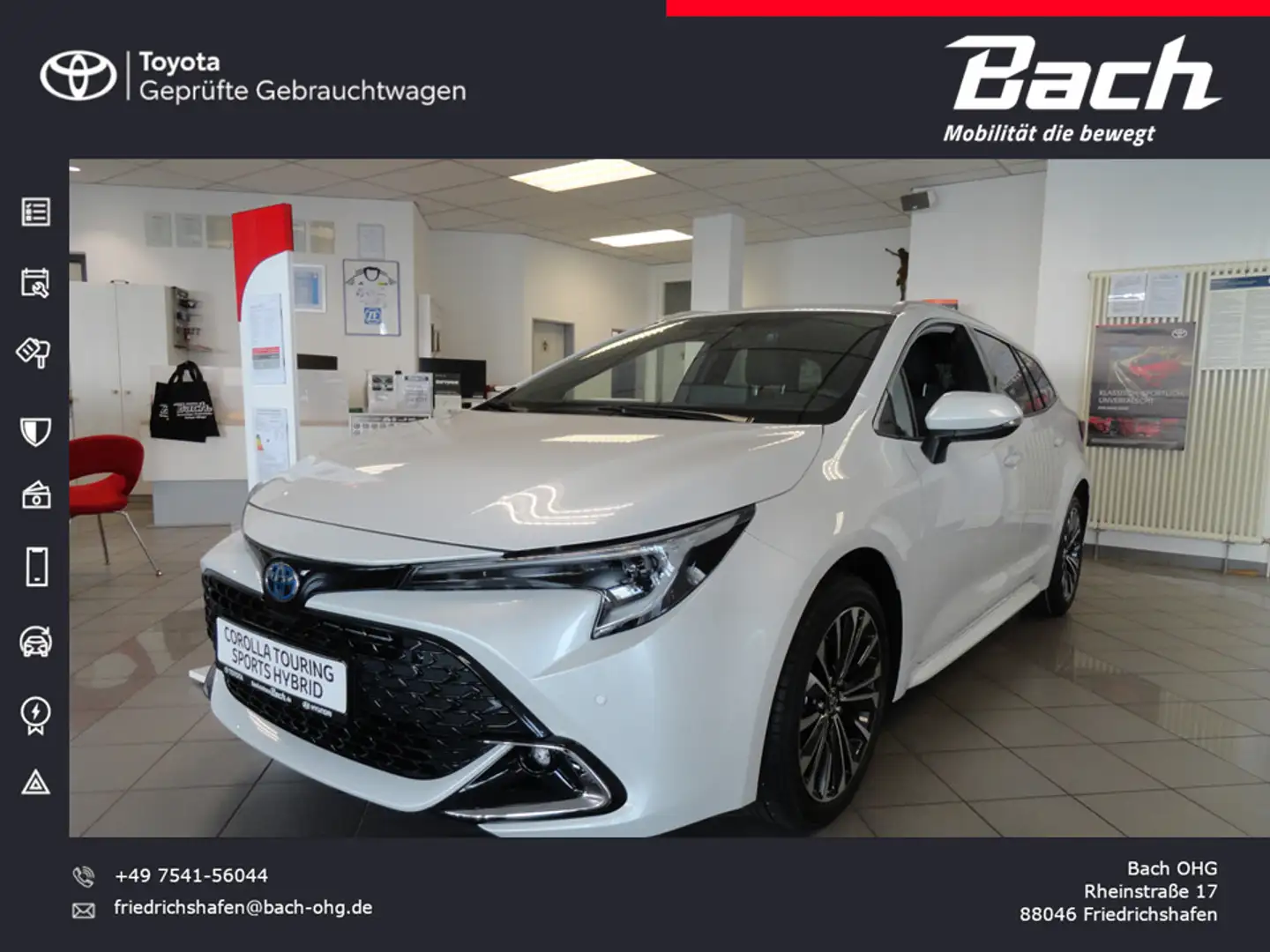 Toyota Corolla 2.0 Hybrid TS Teamplayer + Technik-Paket Weiß - 1