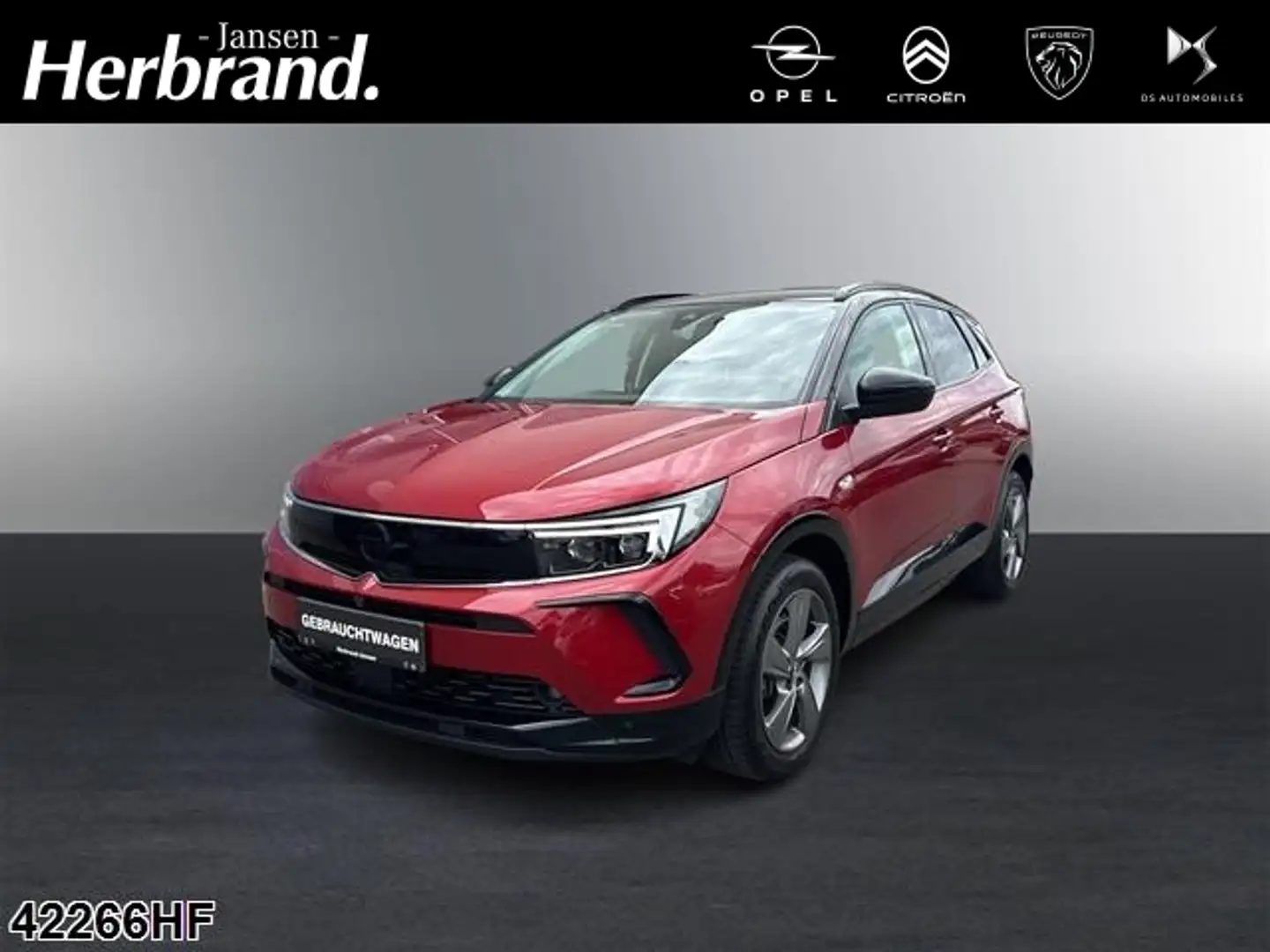 Opel Grandland X 1.6 Turbo Hybrid, GS Line Rojo - 1