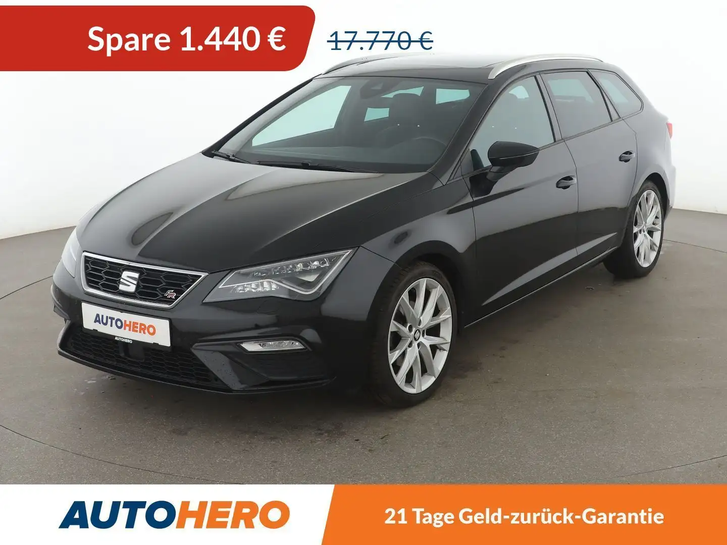 SEAT Leon 2.0 TDI FR Aut.*LED*NAVI*ACC*CAM*PDC*SHZ*KLIMA* Schwarz - 1