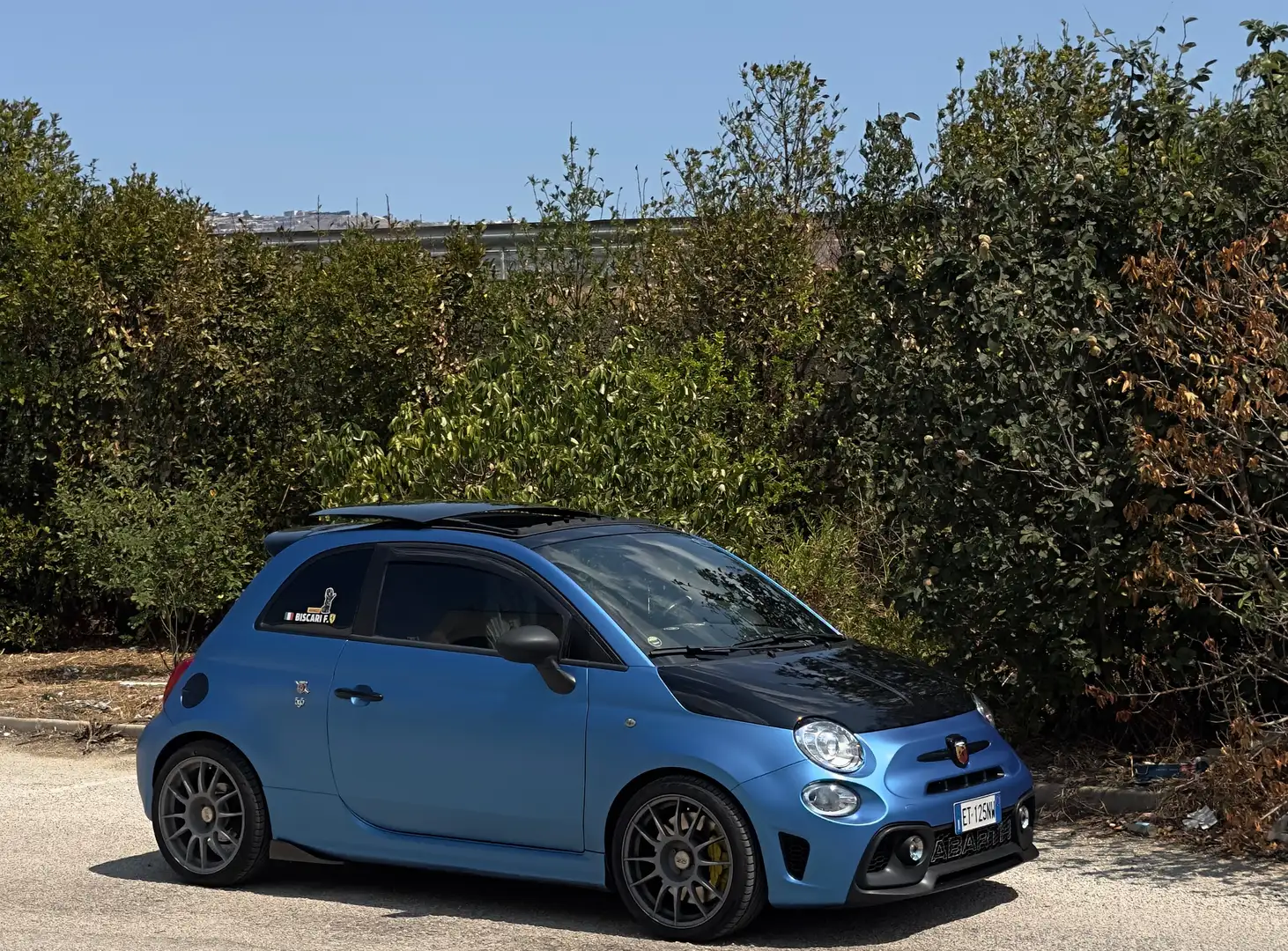 Abarth 595 Competizione Impianto 330mm/carbonio/Sabelt alcantara Modrá - 1