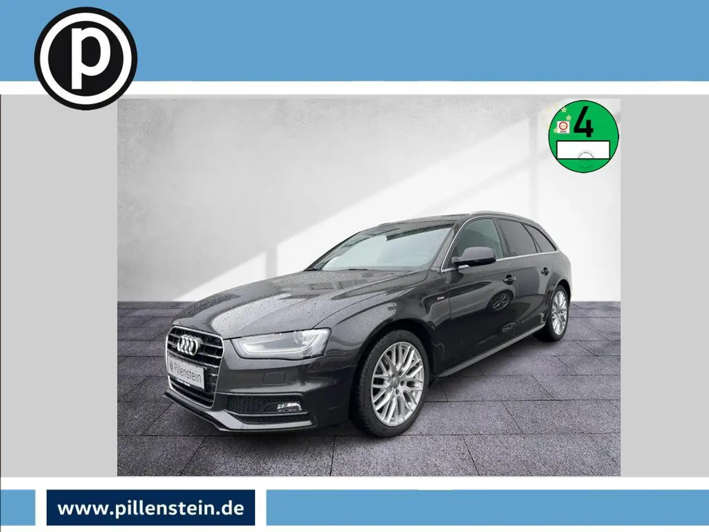 Audi A4 AVANT TFSI QUATTRO S-LINE NAVI+STDHZG+18" Zilver - 1