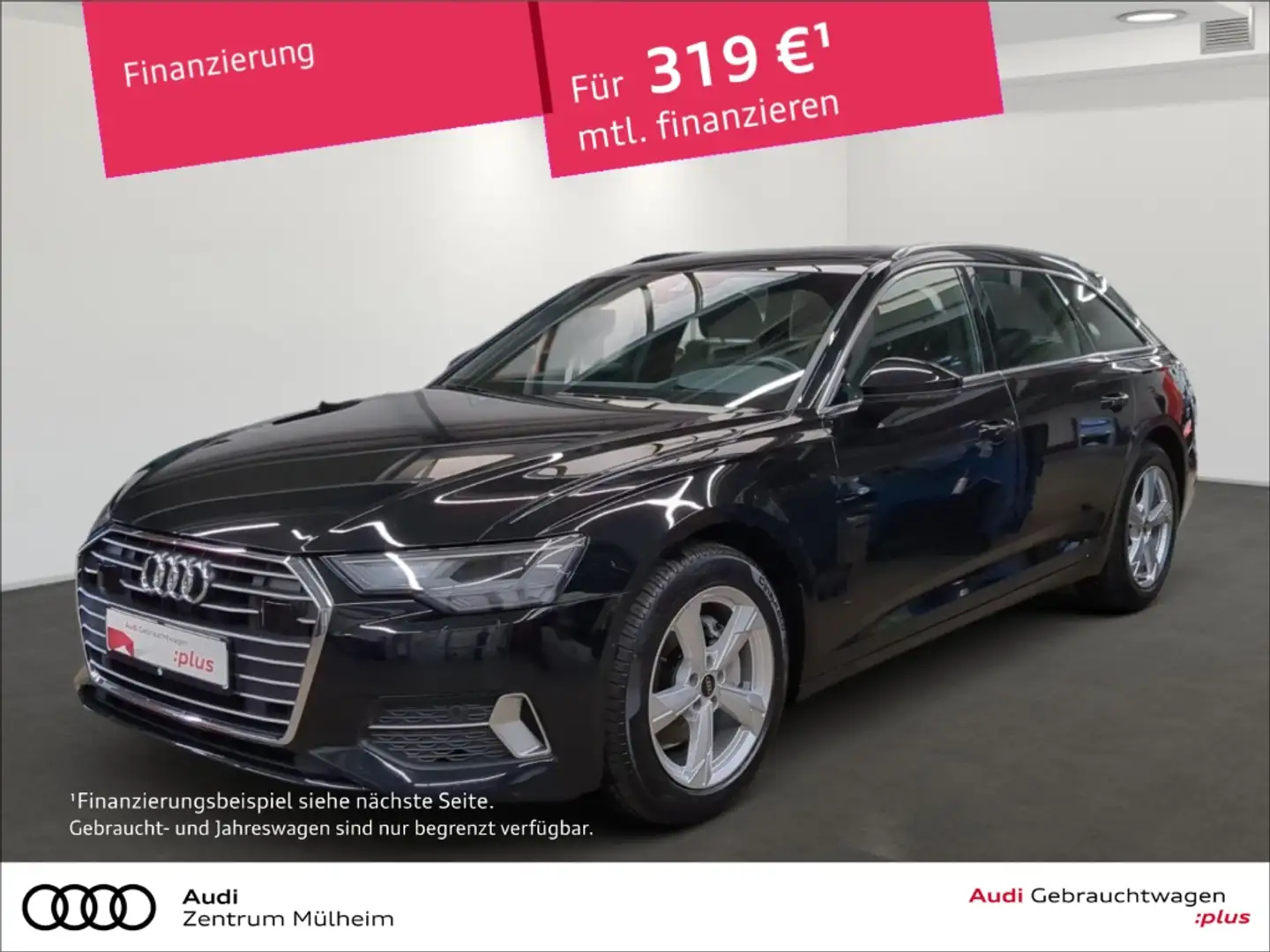 Audi A6 Avant 40 TDI Navi Leder Pano virtual AHK Noir - 1