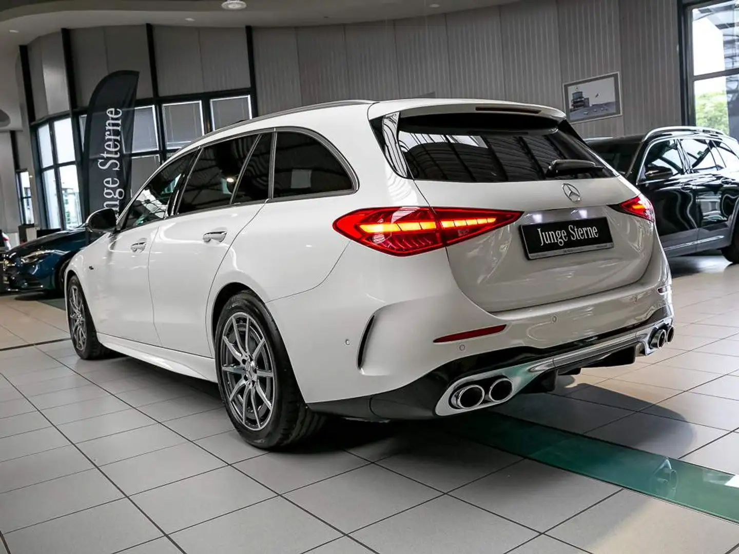 Mercedes-Benz C 43 AMG T 4M PANORAMA AHK DISTRONIC HUD MEMORY Weiß - 2