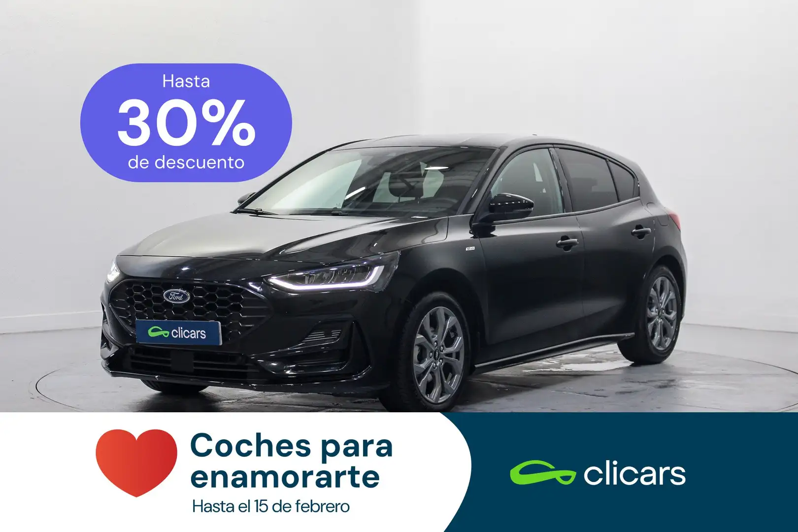 Ford Focus 1.0 Ecoboost MHEV ST-Line X 155 Aut. Noir - 1