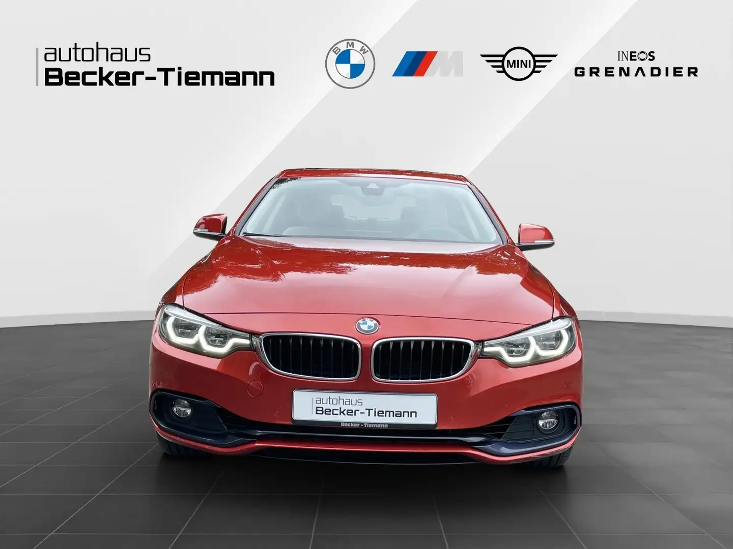 BMW 420 i Coupé Sport Line | Navi Prof. | Head-Up | AHK | Orange - 2