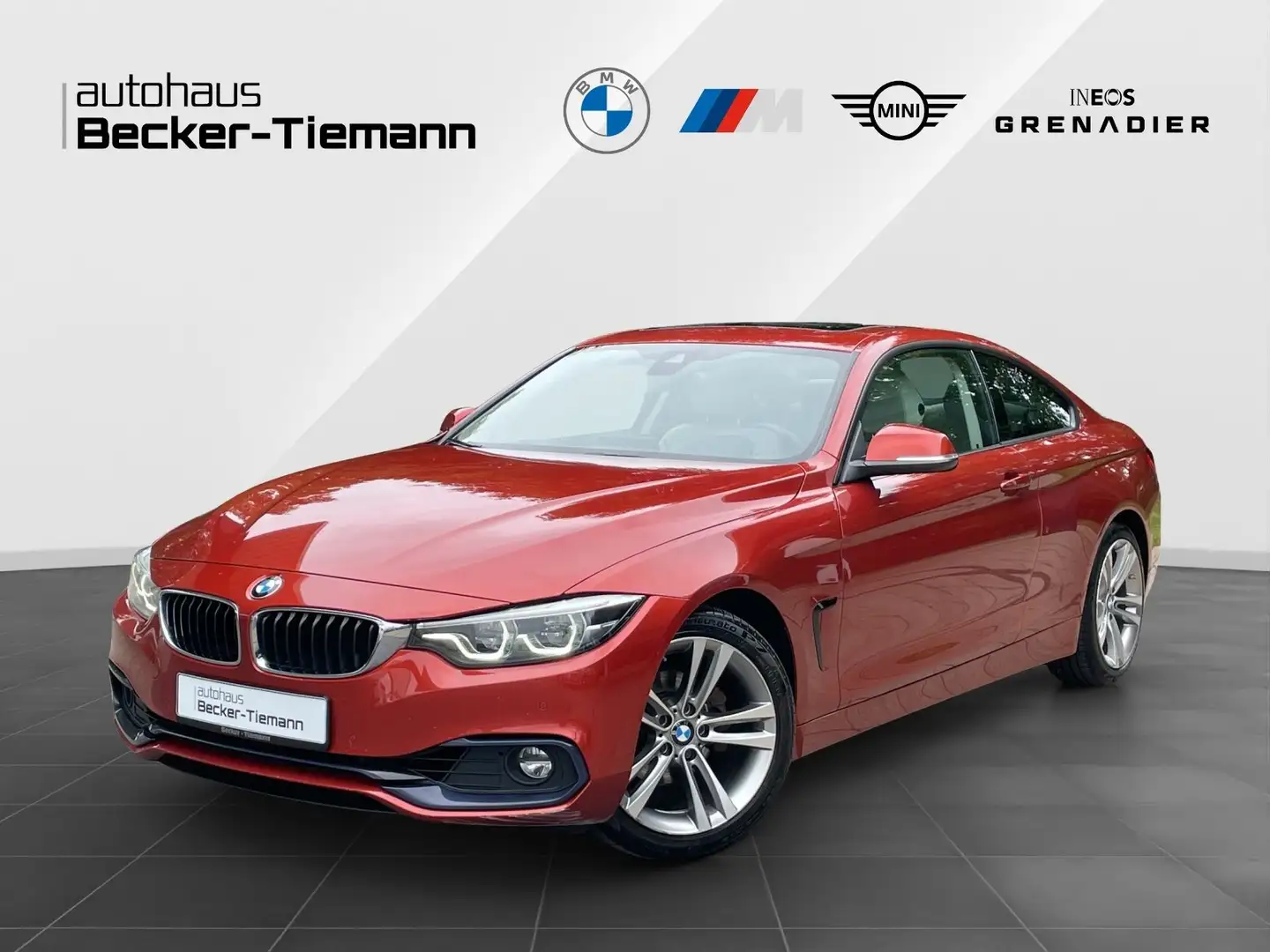 BMW 420 i Coupé Sport Line | Navi Prof. | Head-Up | AHK | Orange - 1