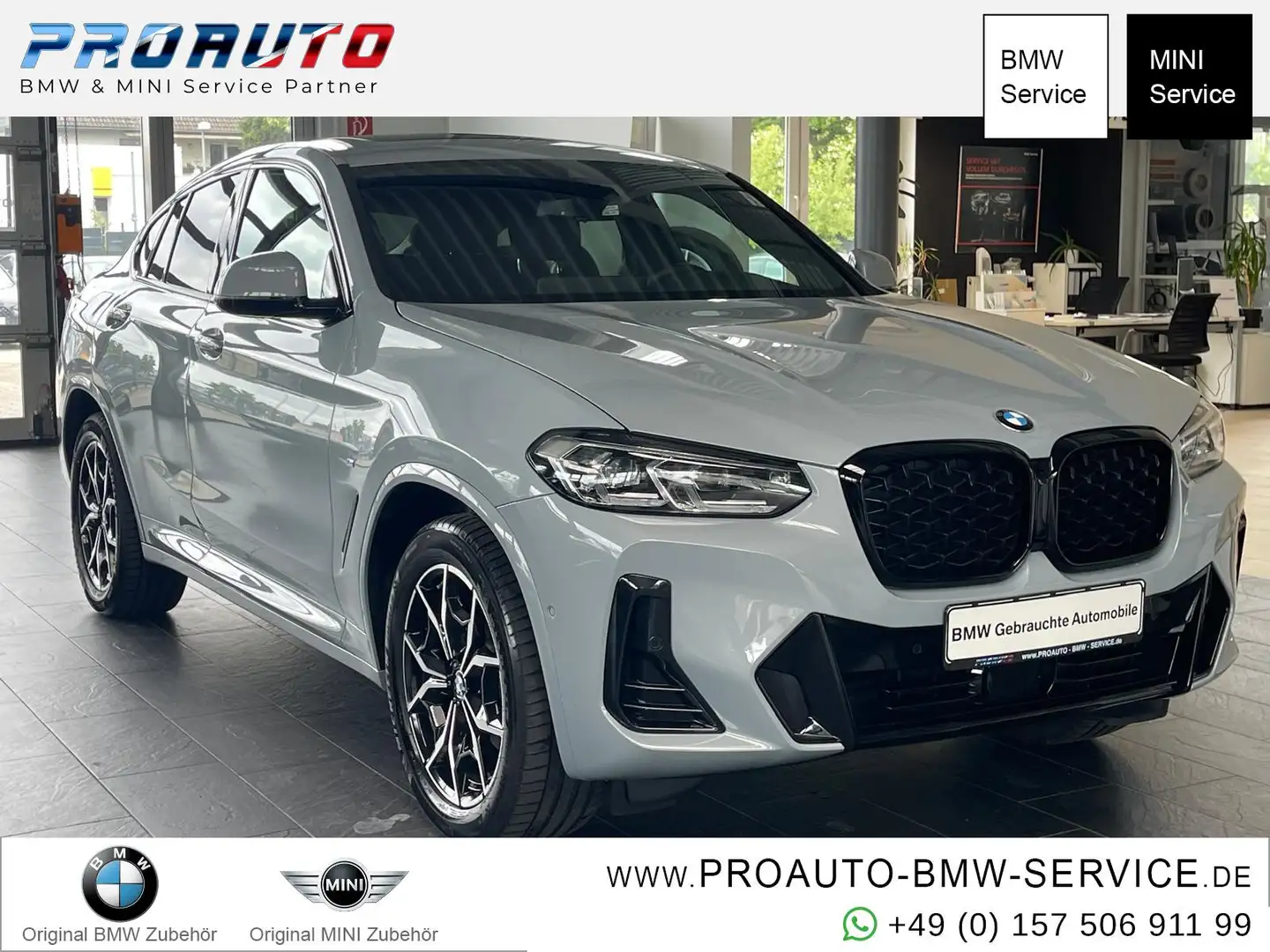 BMW X4 xDrive 20i M Sport A-LED/ACC/PANO/AHK Grau - 1