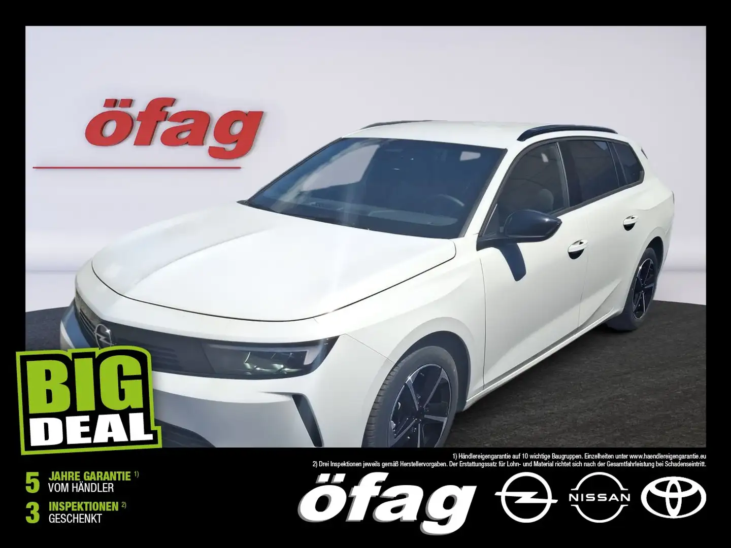Opel Astra L Sports Tourer 1.2 Turbo Edition ACC+LED Weiß - 1