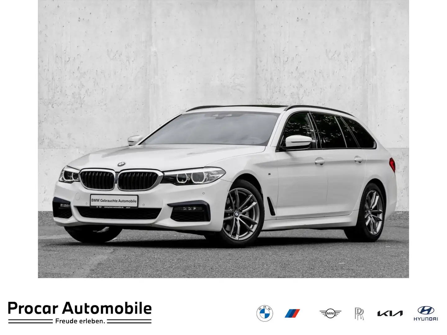 BMW 520 d M SPORT+PANO+RFK+NAVI+LED White - 1