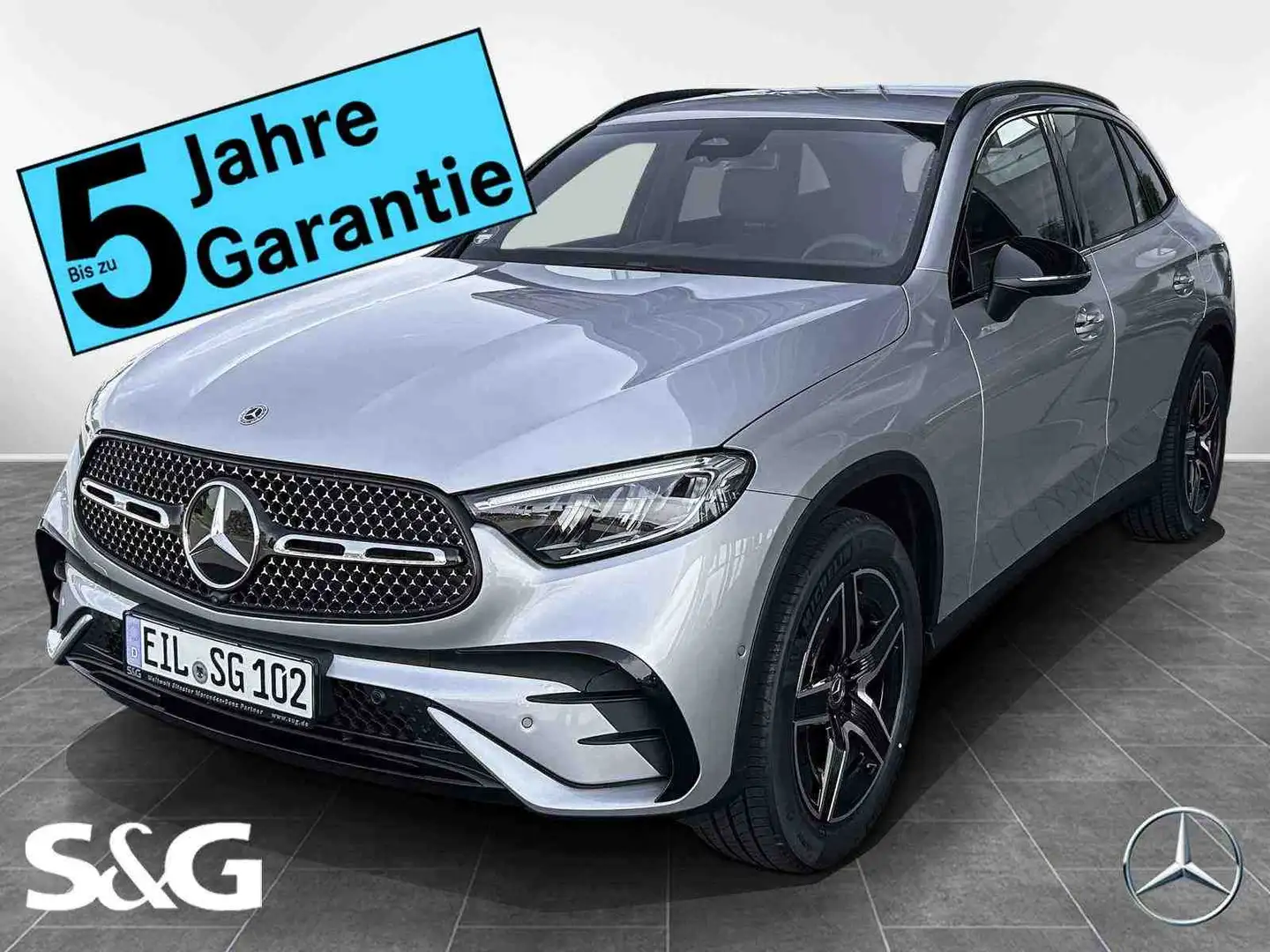 Mercedes-Benz GLC 200 d 4M AMG MBUX+360°+LED+AHK+Night+Distron Silber - 1