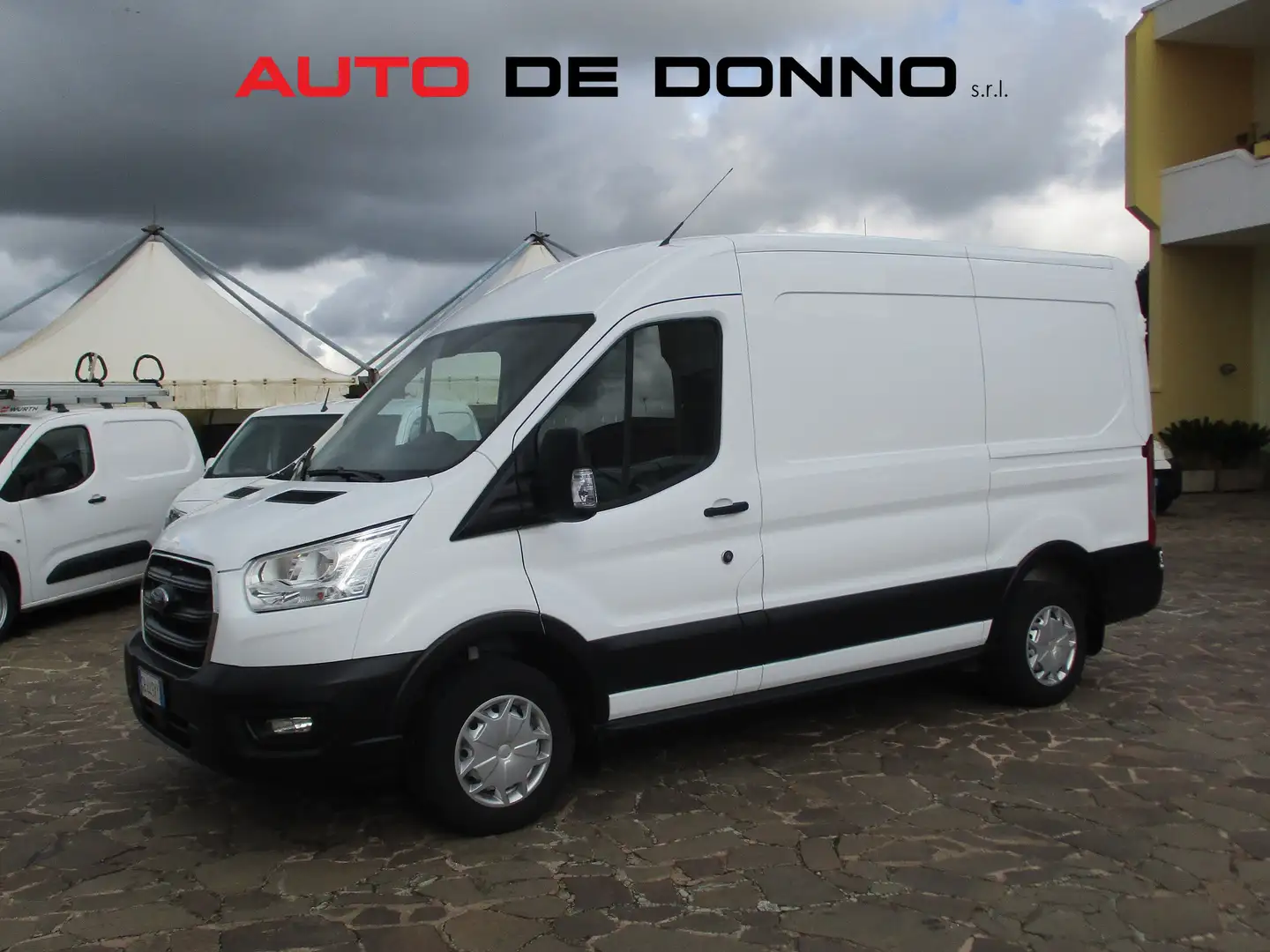 Ford Transit 2.0 TDCI MHEV 130CV L2H2 SPONDA CARICATRICE Blanc - 1