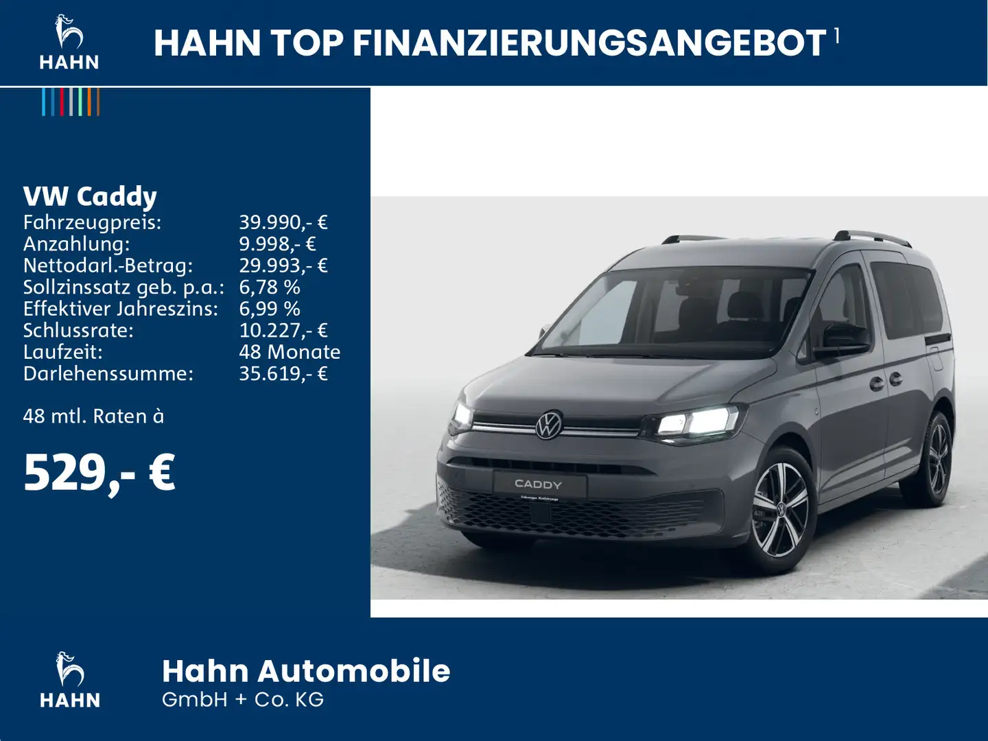 Volkswagen Caddy GOAL 2,0TDI 90KW DSG APP KLIMA Grau - 2