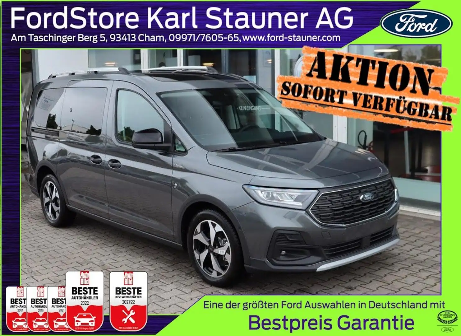 Ford Grand Tourneo Connect Active L2 7-Sitz 4,99% AHK Сірий - 1