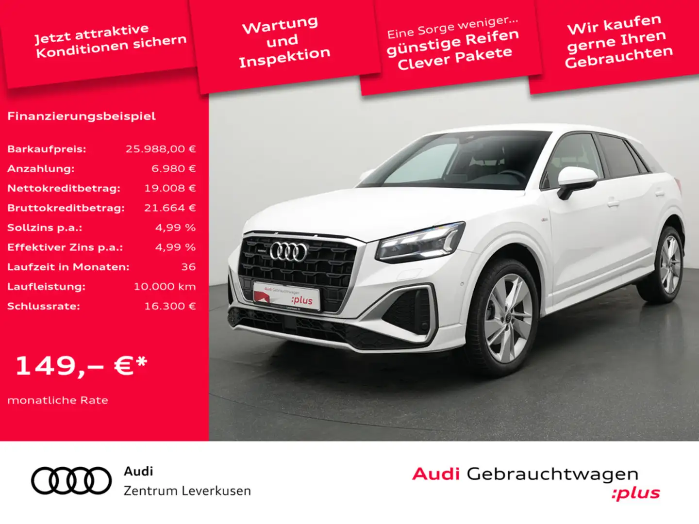 Audi Q2 quattro S line S-TRON KAM SHZ PDC LEDER NAVI Schwarz - 1