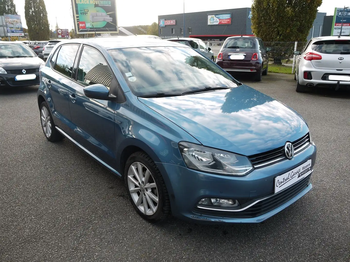 Volkswagen Polo 1.4 TDI 90CH BLUEMOTION TECHNOLOGY LOUNGE 5P Bleu - 1