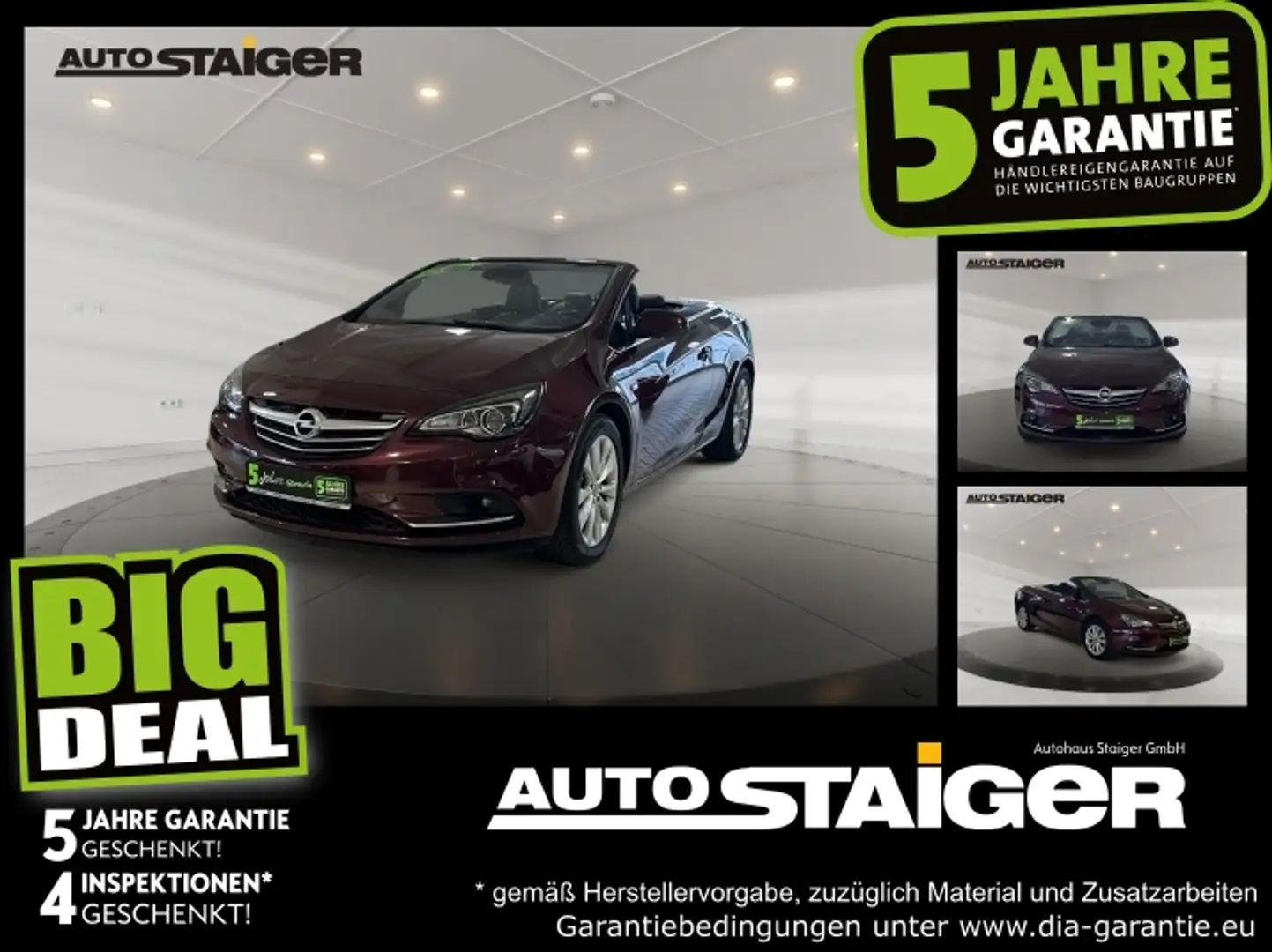 Opel Cascada Innovation Standheizung, PDC v+h, El. Verdeck Rot - 1
