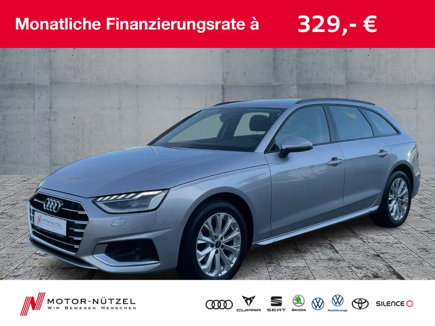 Audi A4 35 TDI S-TR ADVANCED MATRIX+NAV+PDC+ACC Argento - 1