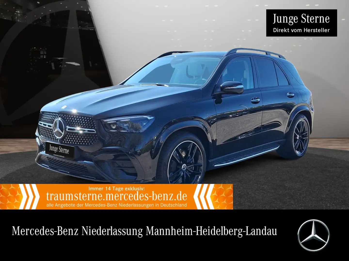 Mercedes-Benz GLE 350 de 4M AMG+NIGHT+360+AHK+MULTIBEAM+SPUR+9G Negro - 1