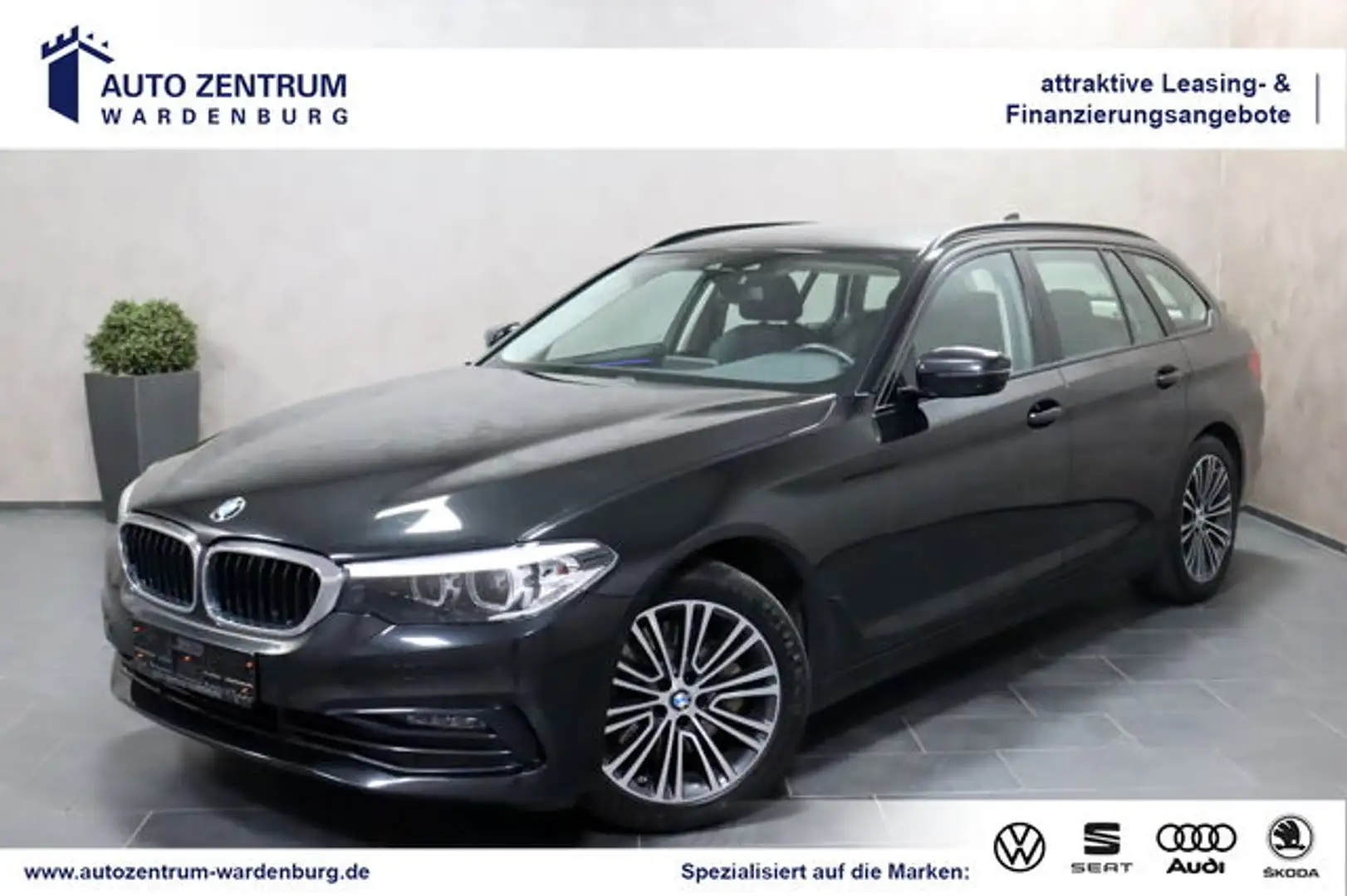 BMW 530 Touring Sport Line CAM LEDER NAVI LED SHZ Nero - 1