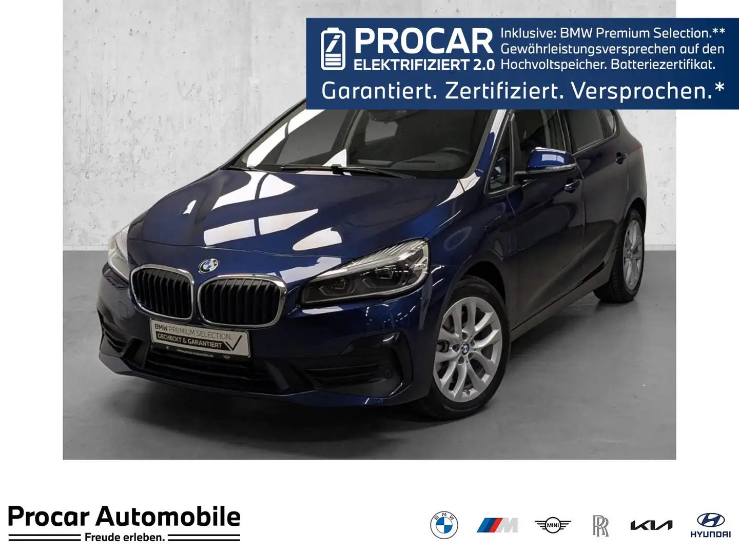 BMW 225 xe DA+ PA ACC HuD HiFi LED DAB Navi+ PDC Blau - 1