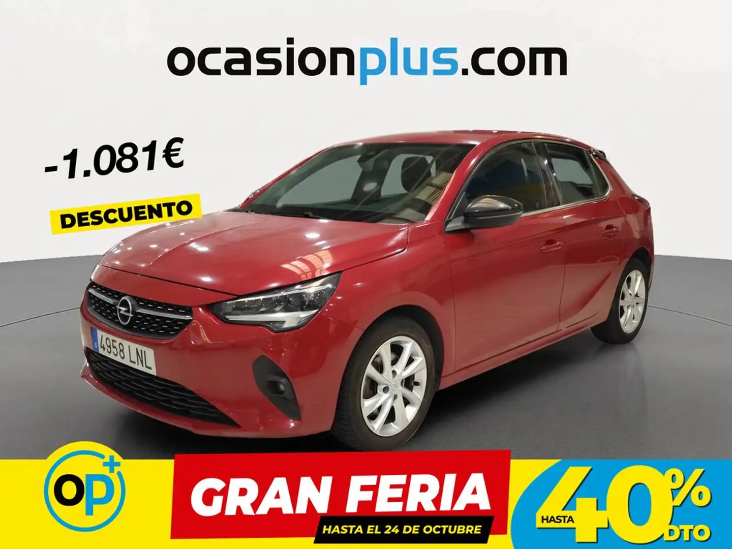 Opel Corsa 1.5D DT S/S Elegance 100 Rojo - 1