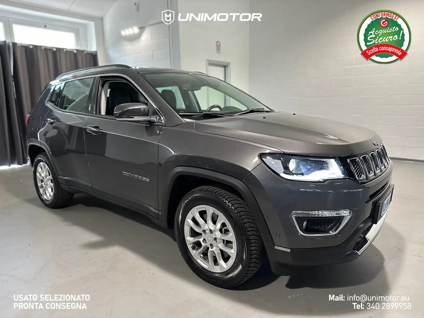Jeep Compass 4XE Limited 1.3 Turbo T4 190cv PHEV AT6 Grigio - 1