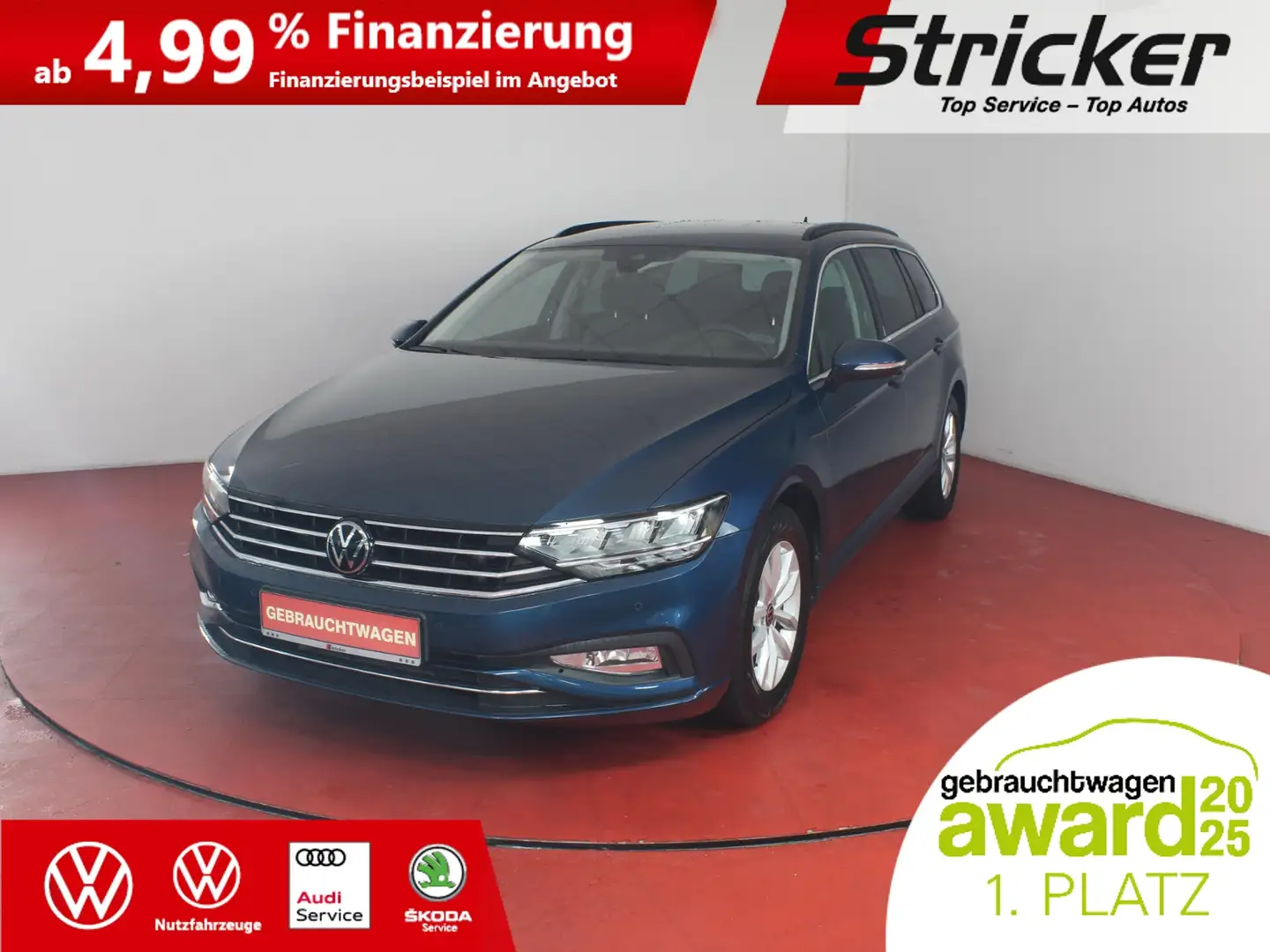 Volkswagen Passat Variant Business 2.0TDI DSG 302,-ohne Anzahlung Kamera AC Blau - 1