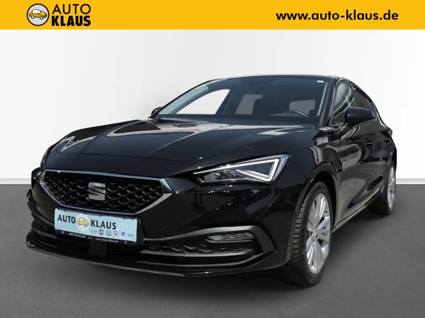 SEAT Leon 1.5 eTSI Style Voll-LED CarPlay Kamera Temp Schwarz - 1
