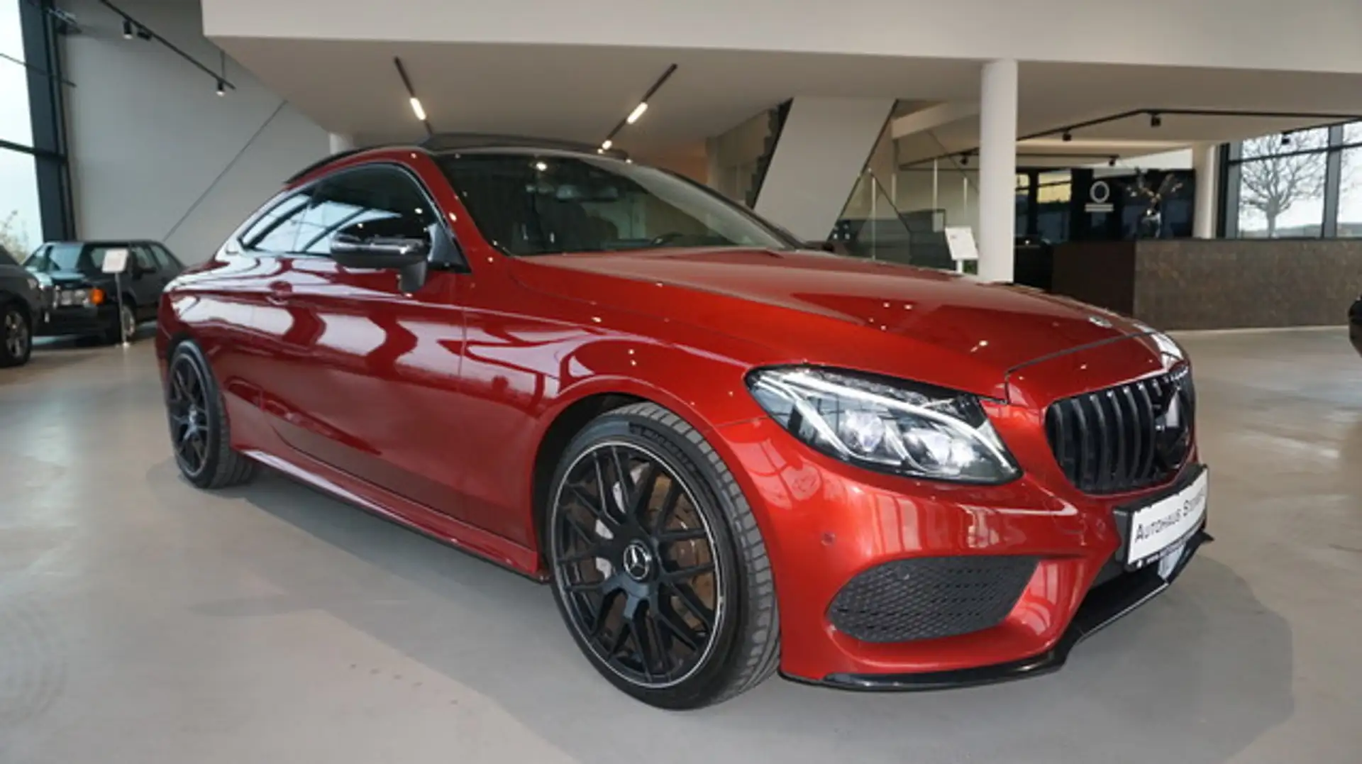 Mercedes-Benz C 300 C -Klasse Coupe AMG+NAVI+ESS Rouge - 1