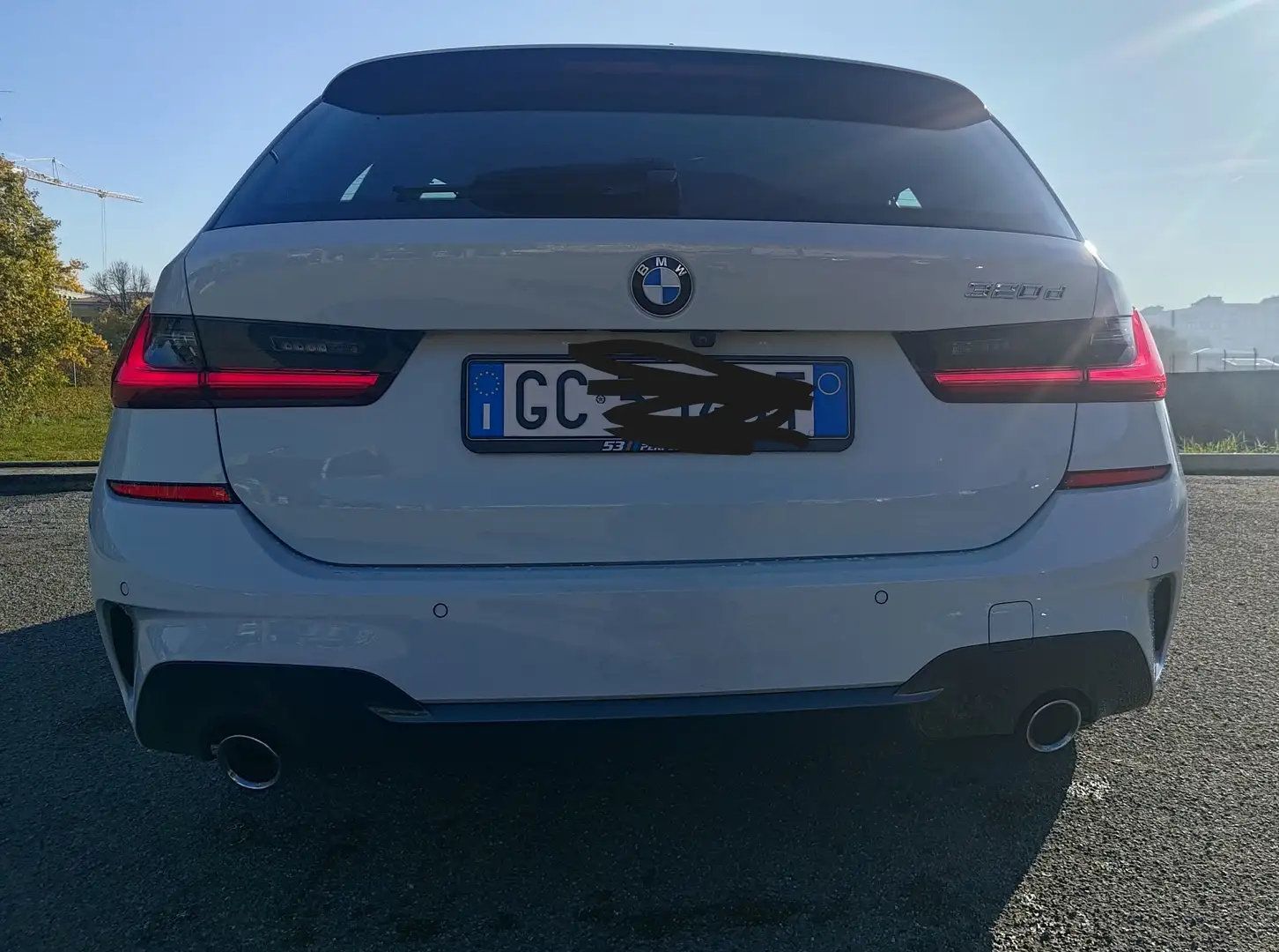 BMW 320 Msport Touring 320d G21 190cv Bianco - 2