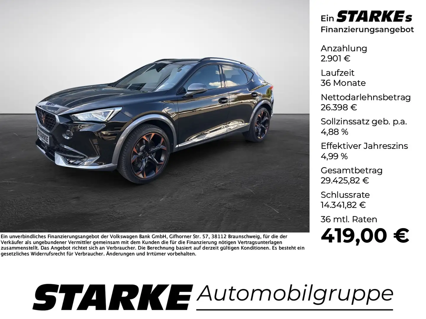CUPRA Formentor VZ 1.4 TSI DSG eHybrid Schwarz - 1