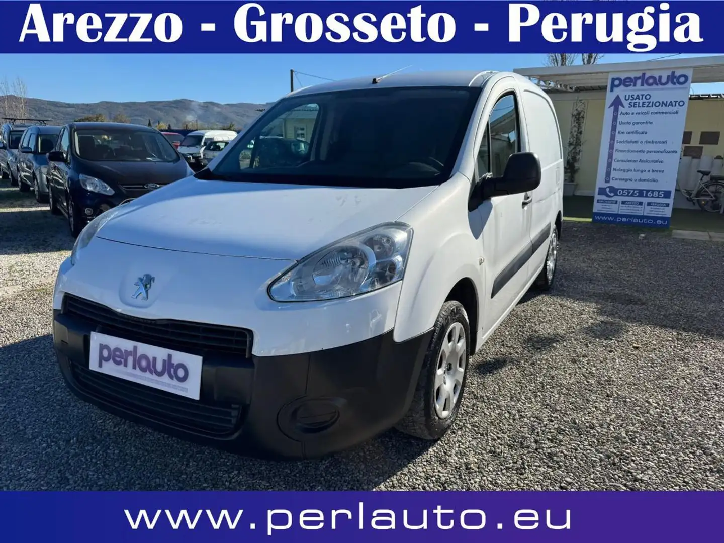 Peugeot Partner 1.6 8V e-HDi 90CV L1 3 posti Furgone Bianco - 1