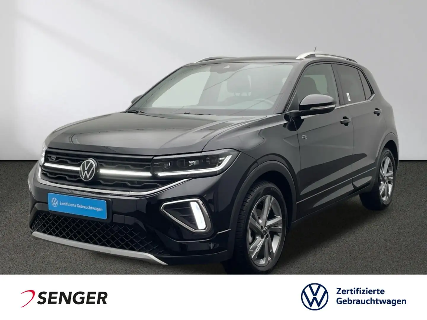 Volkswagen T-Cross R-Line 1.5 TSI DSG CarPlay LED AHK Sitzh Schwarz - 1