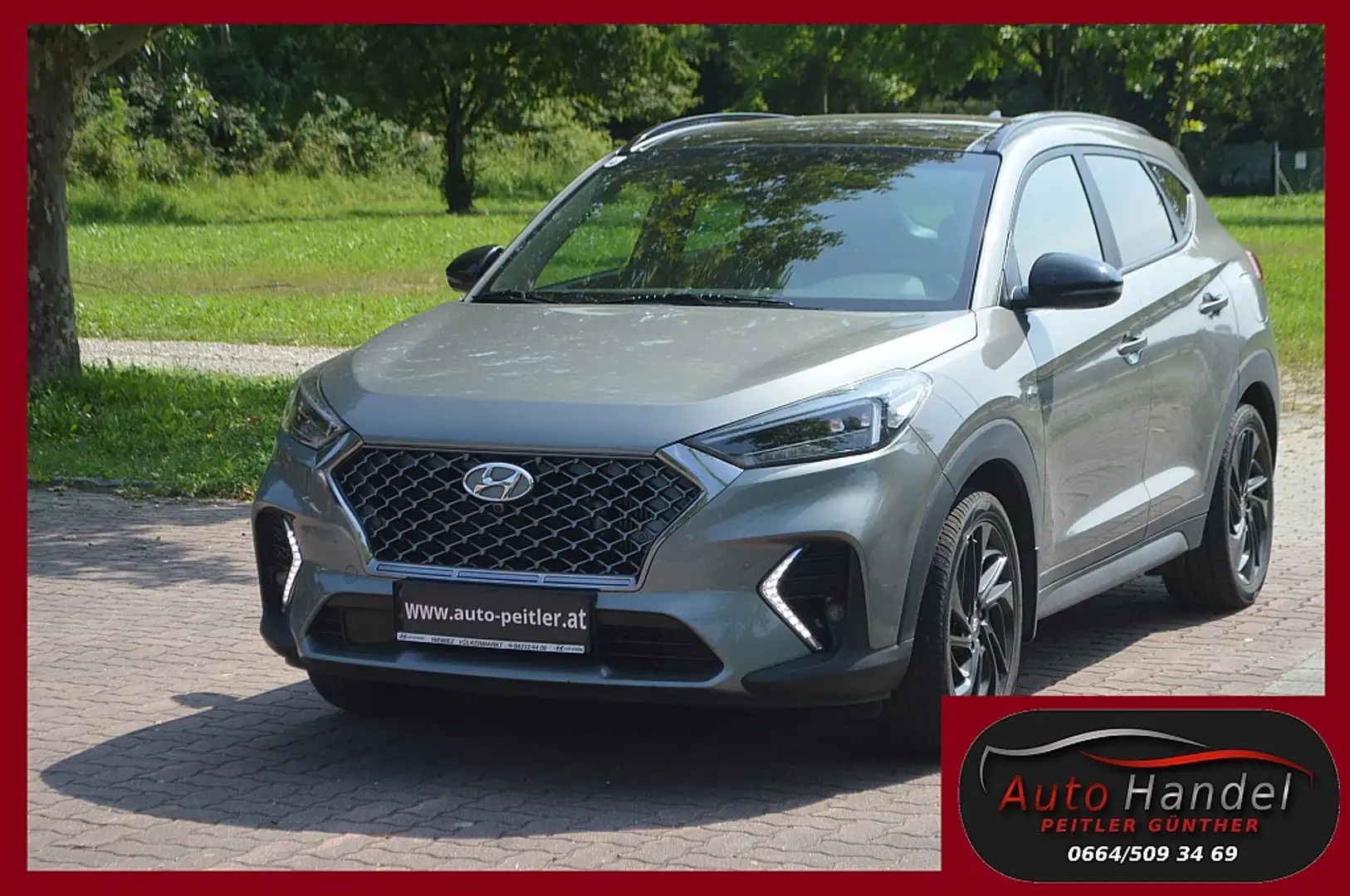 Hyundai TUCSON Tucson 1,6 CRDI 4WD N-Line Plus DCT Aut. Grijs - 1