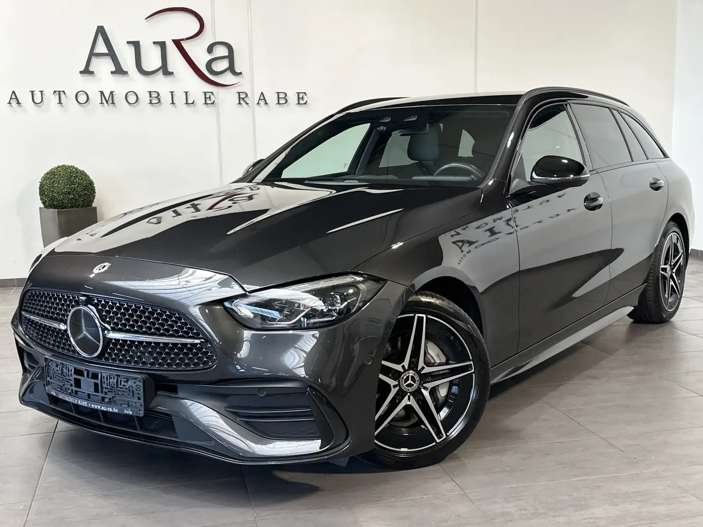 Mercedes-Benz C 300 T AMG-Line NAV+LED+NIGHT+KEYLESS+DISTRONIC Gris - 1